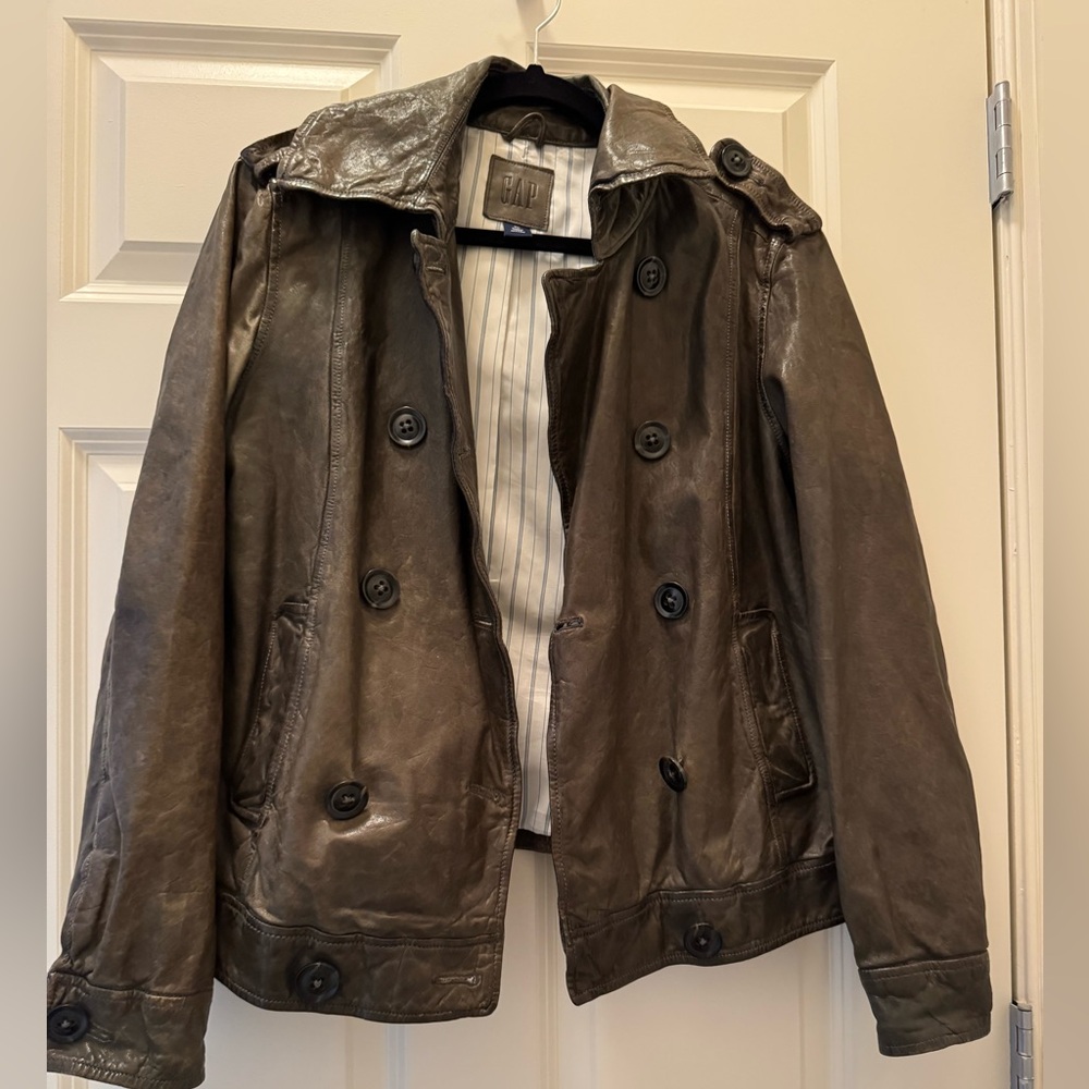 GAP Dark Brown Leather Jacket